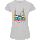 Camera With a Bird Photographer Photography Womens Petite Cut T-Shirt Sports Grey
