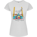 Camera With a Bird Photographer Photography Womens Petite Cut T-Shirt White