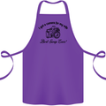 Camera for My Wife Photographer Photography Cotton Apron 100% Organic Purple