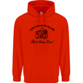 Camera for My Wife Photographer Photography Mens 80% Cotton Hoodie Bright Red