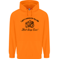 Camera for My Wife Photographer Photography Mens 80% Cotton Hoodie Orange