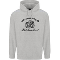 Camera for My Wife Photographer Photography Mens 80% Cotton Hoodie Sports Grey