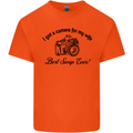 Camera for My Wife Photographer Photography Mens Cotton T-Shirt Tee Top Orange