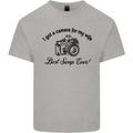Camera for My Wife Photographer Photography Mens Cotton T-Shirt Tee Top Sports Grey