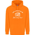 Camera for My Wife Photography Photographer Mens 80% Cotton Hoodie Orange