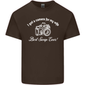 Camera for My Wife Photography Photographer Mens Cotton T-Shirt Tee Top Dark Chocolate