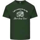 Camera for My Wife Photography Photographer Mens Cotton T-Shirt Tee Top Forest Green