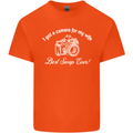 Camera for My Wife Photography Photographer Mens Cotton T-Shirt Tee Top Orange