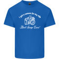 Camera for My Wife Photography Photographer Mens Cotton T-Shirt Tee Top Royal Blue