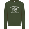 Camera for My Wife Photography Photographer Mens Sweatshirt Jumper Forest Green