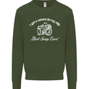 Camera for My Wife Photography Photographer Mens Sweatshirt Jumper Forest Green