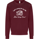Camera for My Wife Photography Photographer Mens Sweatshirt Jumper Maroon