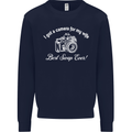 Camera for My Wife Photography Photographer Mens Sweatshirt Jumper Navy Blue