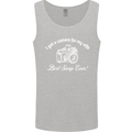 Camera for My Wife Photography Photographer Mens Vest Tank Top Sports Grey