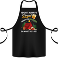 Camping Funny Alcohol Beer Camper Cotton Apron 100% Organic Black