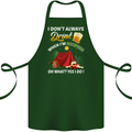 Camping Funny Alcohol Beer Camper Cotton Apron 100% Organic Forest Green