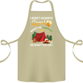 Camping Funny Alcohol Beer Camper Cotton Apron 100% Organic Khaki