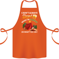 Camping Funny Alcohol Beer Camper Cotton Apron 100% Organic Orange