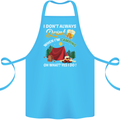 Camping Funny Alcohol Beer Camper Cotton Apron 100% Organic Turquoise