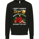 Camping Funny Alcohol Beer Camper Mens Sweatshirt Jumper Black