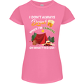 Camping Funny Alcohol Beer Camper Womens Petite Cut T-Shirt Azalea