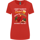 Camping Funny Alcohol Beer Camper Womens Wider Cut T-Shirt Red