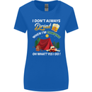 Camping Funny Alcohol Beer Camper Womens Wider Cut T-Shirt Royal Blue