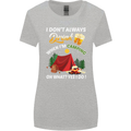 Camping Funny Alcohol Beer Camper Womens Wider Cut T-Shirt Sports Grey