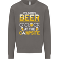 Camping Funny Alcohol Beer Campsite Mens Sweatshirt Jumper Charcoal