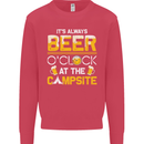 Camping Funny Alcohol Beer Campsite Mens Sweatshirt Jumper Heliconia