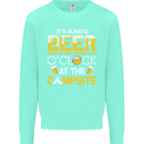 Camping Funny Alcohol Beer Campsite Mens Sweatshirt Jumper Peppermint