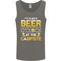 Camping Funny Alcohol Beer Campsite Mens Vest Tank Top Charcoal