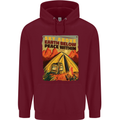 Camping Sky Above Trekking Outdoors Childrens Kids Hoodie Maroon