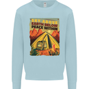 Camping Sky Above Trekking Outdoors Kids Sweatshirt Jumper Light Blue