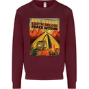 Camping Sky Above Trekking Outdoors Kids Sweatshirt Jumper Maroon