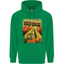 Camping Sky Above Trekking Outdoors Mens 80% Cotton Hoodie Irish Green
