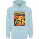 Camping Sky Above Trekking Outdoors Mens 80% Cotton Hoodie Light Blue
