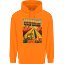 Camping Sky Above Trekking Outdoors Mens 80% Cotton Hoodie Orange