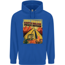 Camping Sky Above Trekking Outdoors Mens 80% Cotton Hoodie Royal Blue