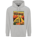 Camping Sky Above Trekking Outdoors Mens 80% Cotton Hoodie Sports Grey