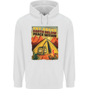 Camping Sky Above Trekking Outdoors Mens 80% Cotton Hoodie White