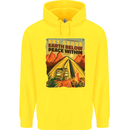 Camping Sky Above Trekking Outdoors Mens 80% Cotton Hoodie Yellow