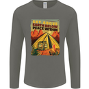 Camping Sky Above Trekking Outdoors Mens Long Sleeve T-Shirt Charcoal