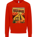 Camping Sky Above Trekking Outdoors Mens Sweatshirt Jumper Bright Red