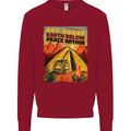 Camping Sky Above Trekking Outdoors Mens Sweatshirt Jumper Red