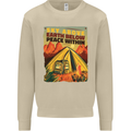 Camping Sky Above Trekking Outdoors Mens Sweatshirt Jumper Sand