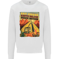 Camping Sky Above Trekking Outdoors Mens Sweatshirt Jumper White