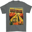 Camping Sky Above Trekking Outdoors Mens T-Shirt 100% Cotton Charcoal