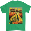 Camping Sky Above Trekking Outdoors Mens T-Shirt 100% Cotton Irish Green