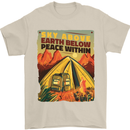 Camping Sky Above Trekking Outdoors Mens T-Shirt 100% Cotton Sand